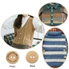 30/50Pcs Wooden Buttons Sewing Clothing Buttons Wooden Handmade Button Letter Love for DIY Crafts Scrapbooking Wedding Decor 3