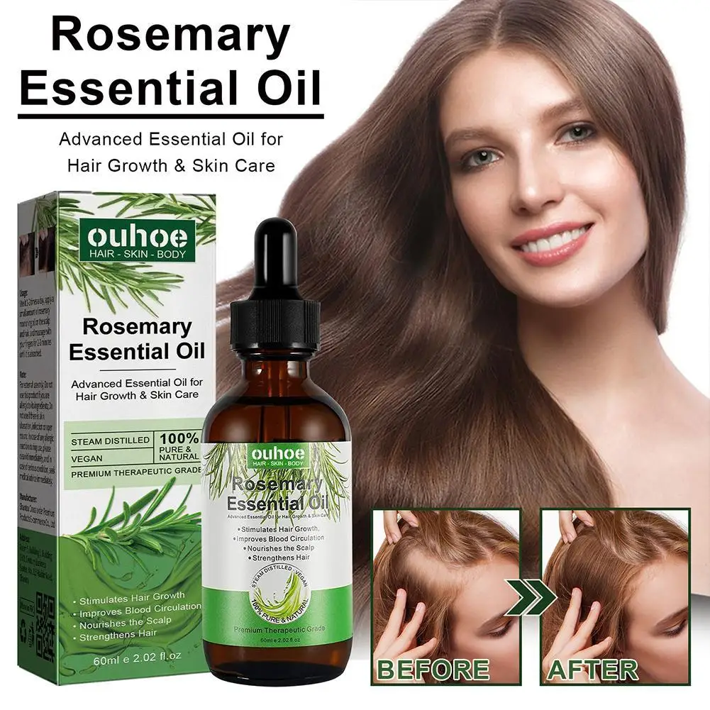 

Organics Rosemary Mint Scalp & Hair Strengthening Oil Nourish Improve Split Ends Soothe Dry Scalp For All Hair Types 60ml