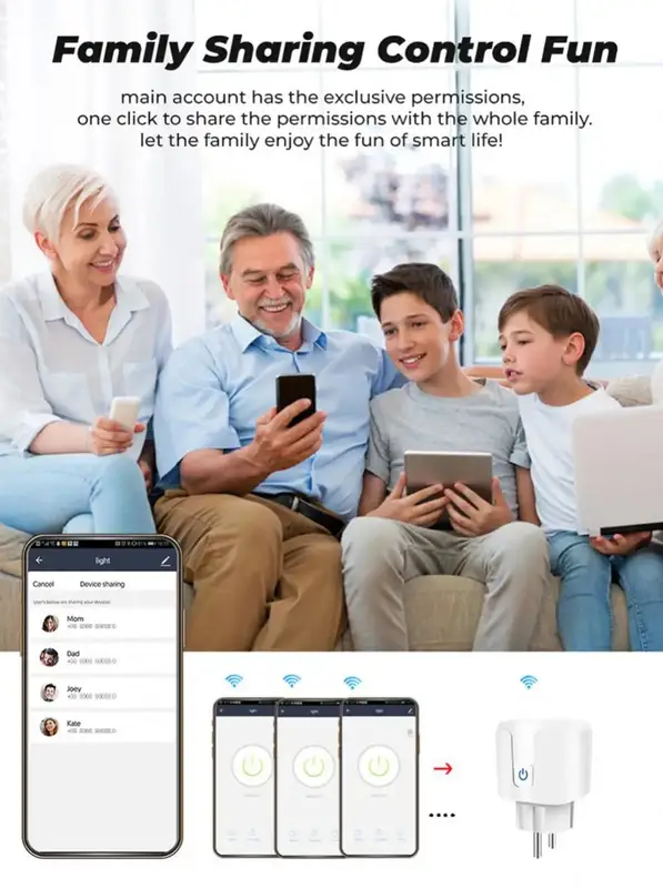 Tuya Zigbee Smart Plug 20A EU Smart Socket With Power Monitoring Timing Function Voice Control Via Alexa Google Home Yandex - Image 5