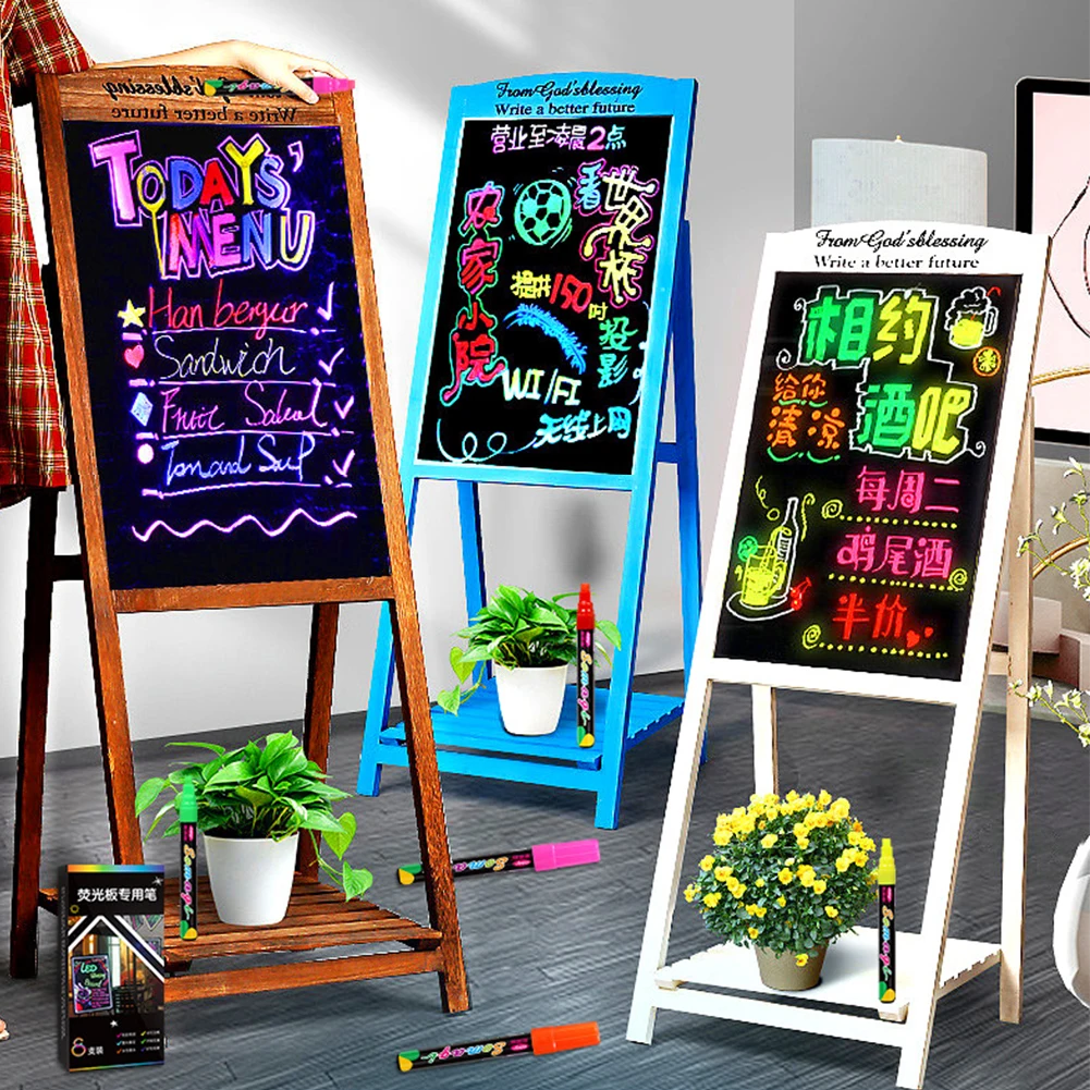 marker pens color marker pens pen marker 8Pcs LED writing board erasable marker highlighter fluorescent marker