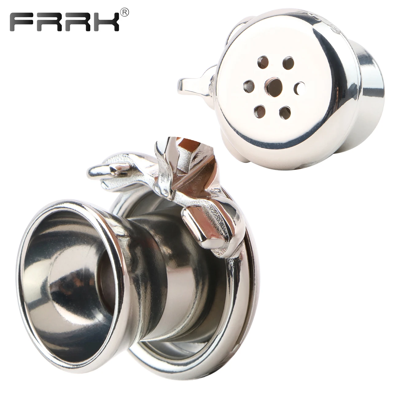 FRRK Negative Male Chastity Cage Device with Fixed Metal Urethral Sextoys for Man Stainless Steel Fetish Erotic Sex Products