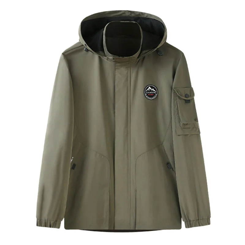 Motorcycle Jacket Waterproof Men's Windbreaker Parkas Overcoat Streetwear Coat Work Wear New in Coats & Jackets Mountaineering