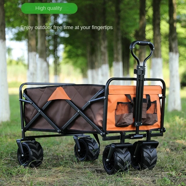 Carrito plegable para acampar, carrito de gran capacidad, carrito de Picnic  para fiesta al aire libre, carrito de jardín - AliExpress