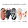 60523-00b6d1.jpg 3 Fingers Genuine Cowhide Gym Gloves Weightlifting Hand Palm Protector Non-Slip Gymnastics Grips Callus Guard For Pull Up Traini