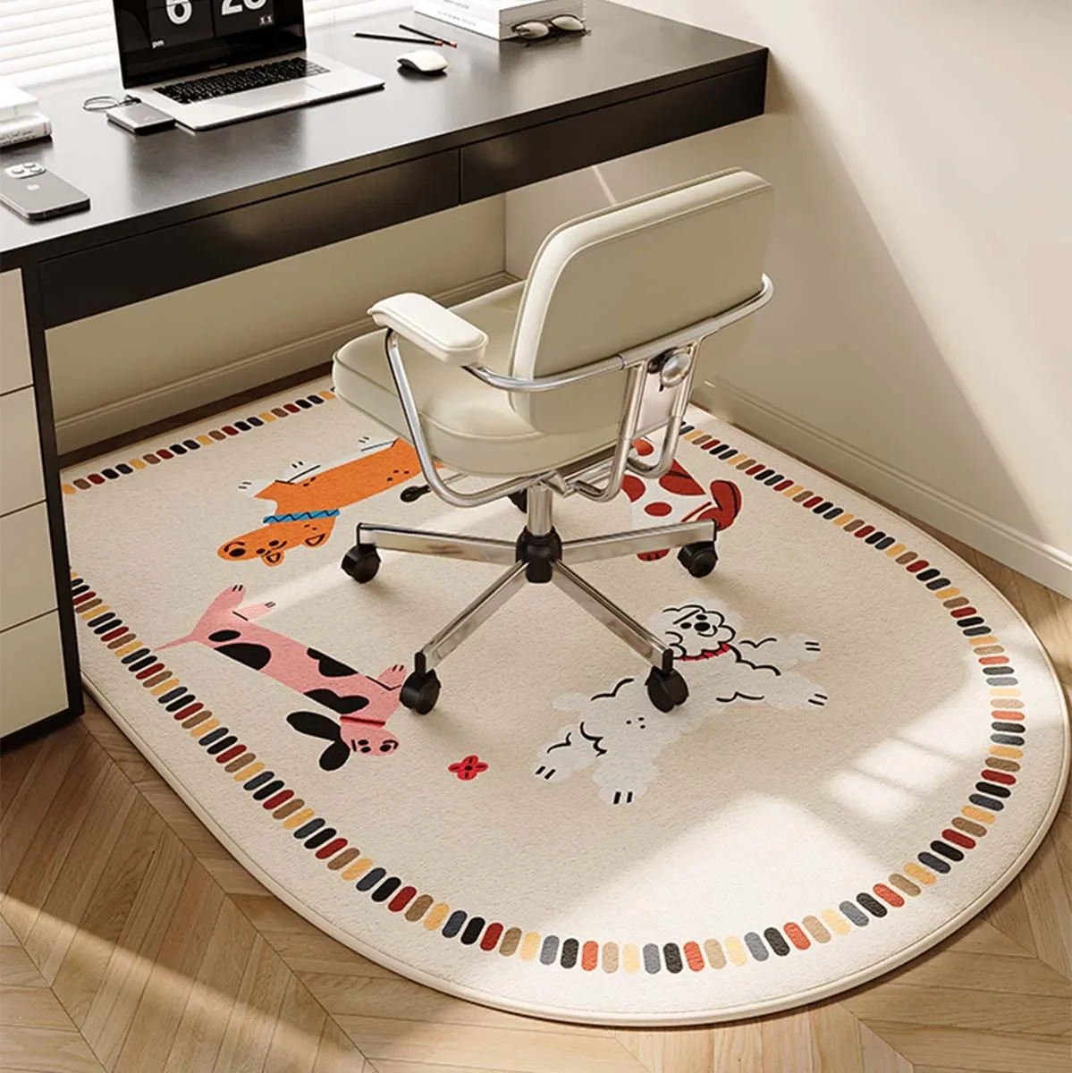 

Study Bedroom Carpet Kids Room Desk Chair Floor Mat Home Decoration Cartoon Rug TPR Bottom Non-slip Area Rugs 컴퓨터 의자 바닥 매트