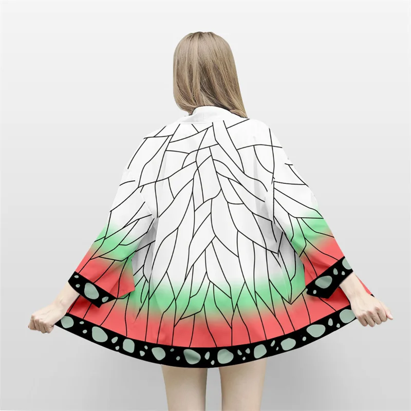 Samurai Crane Japanese Style Kimono Haori Men Women Cardigan Chinese Dragon Traditional Japanese Clothing Asian Clothes