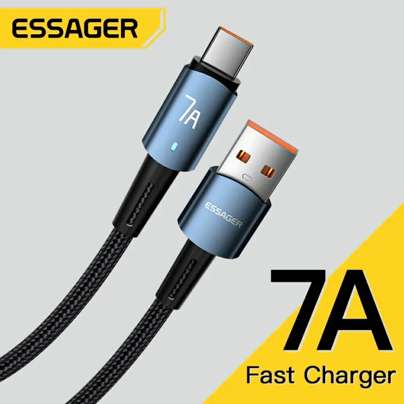 Essager 7A Type C USB Cable - 100W Fast Charging Data Cord