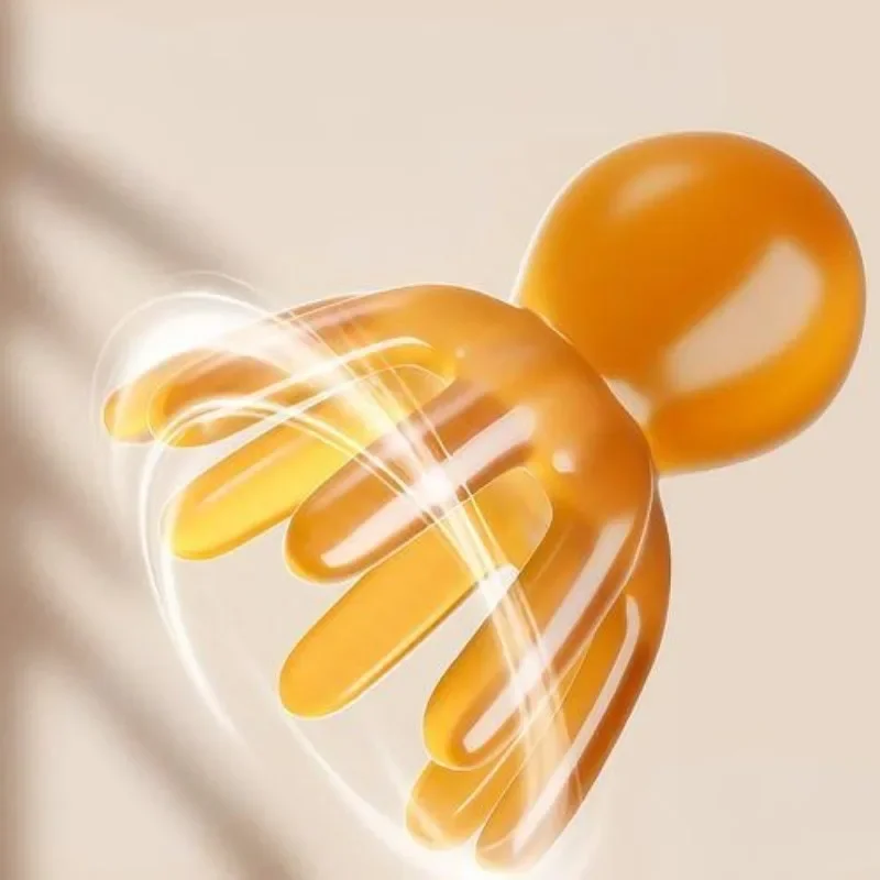 Portable Resin Octopus Comb  Solid Color ASMR Relax Brush Head Neck Massager SPA Gua Sha Health Massage Tool  마사지