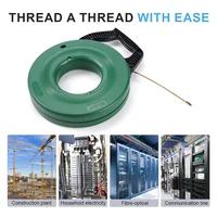 เครื่องมือร้อยสายไฟแบบดึง 3 มม./15 ม. อุปกรณ์ร้อยสายไฟรูปทรงปลา สำหรับร้อยสายไฟในรูท่อ ใช้สำหรับงานเดินสายไฟในรถยนต์ 3