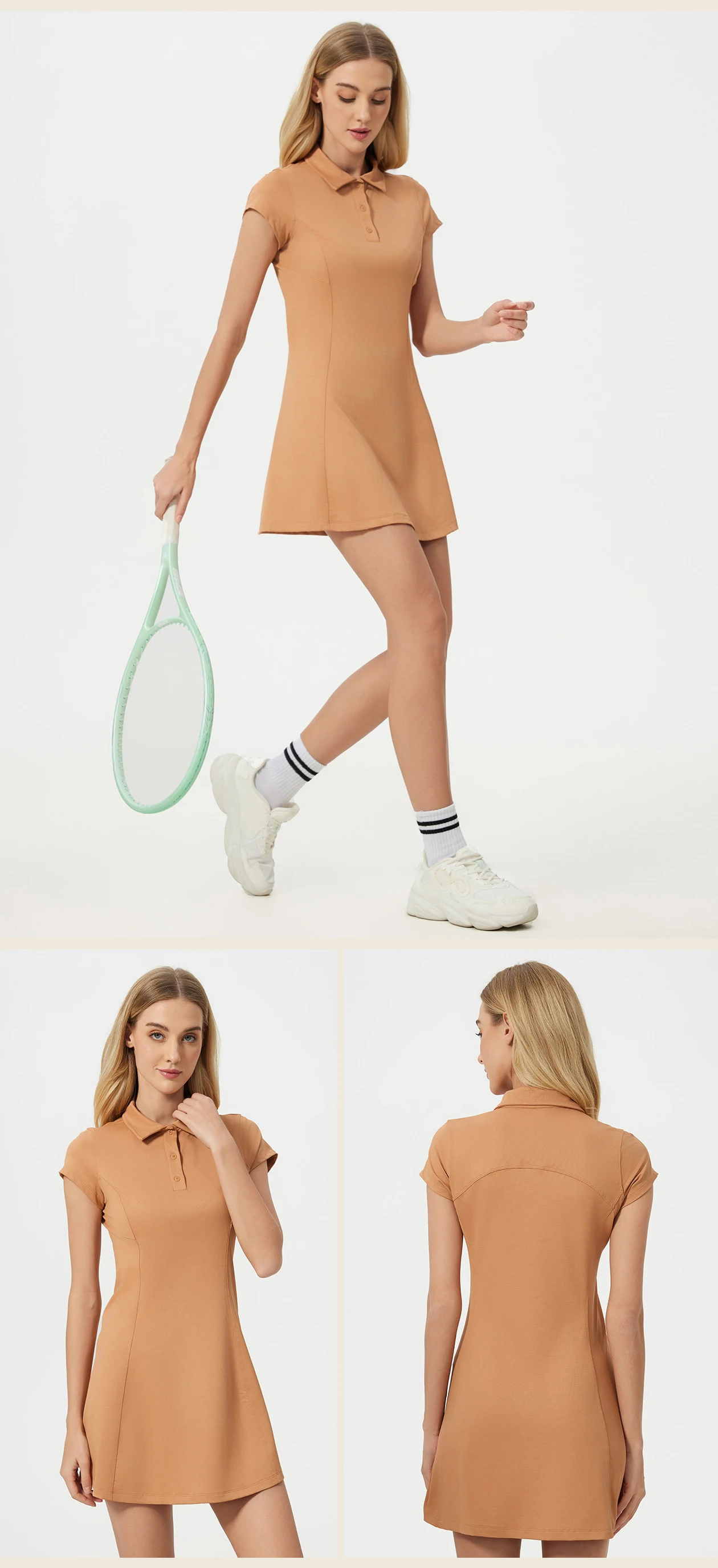 Tennis Skirt Polo Shirt Sports Jumpsuit Shorts Yoga Tight Fitting Fitness Dance