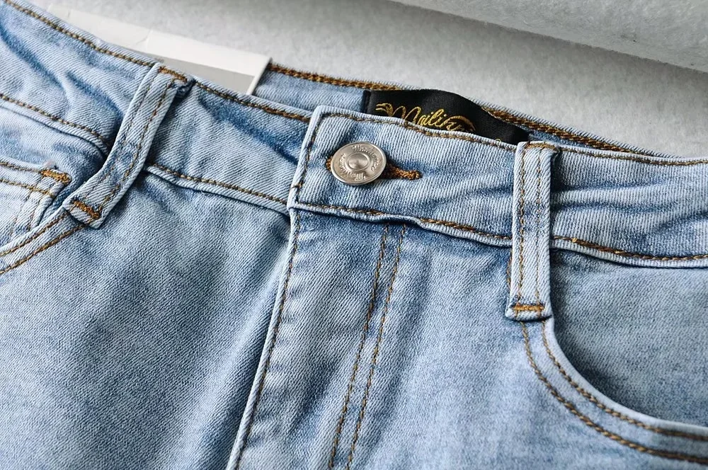 High High Waisted Jeans For Women Silm Fit Sexy Cotton Jean Ladies Street Elegant Temperament Casual Denim Pant Female