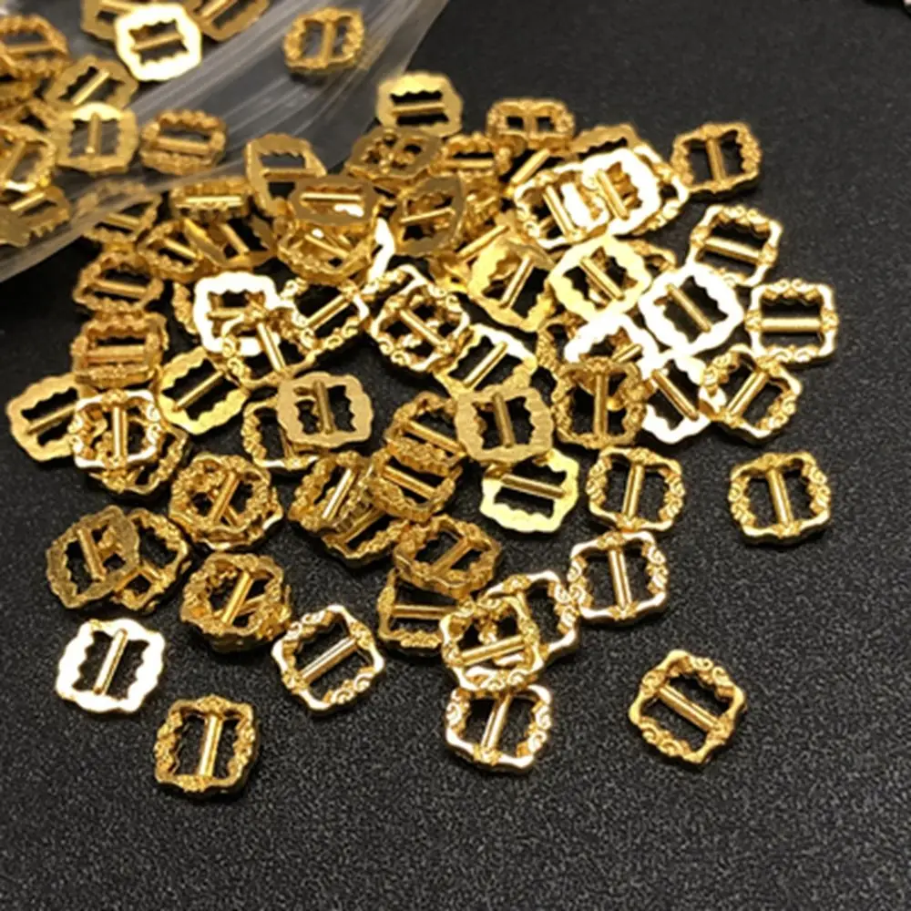 20pcs neueste 6*6mm Mini ultra-kleine Tri-Glide-Muster Gürtels chnalle Puppen taschen Schnallen DIY Puppe Knöpfe Schuhe Kleidung Zubehör – Detail 9