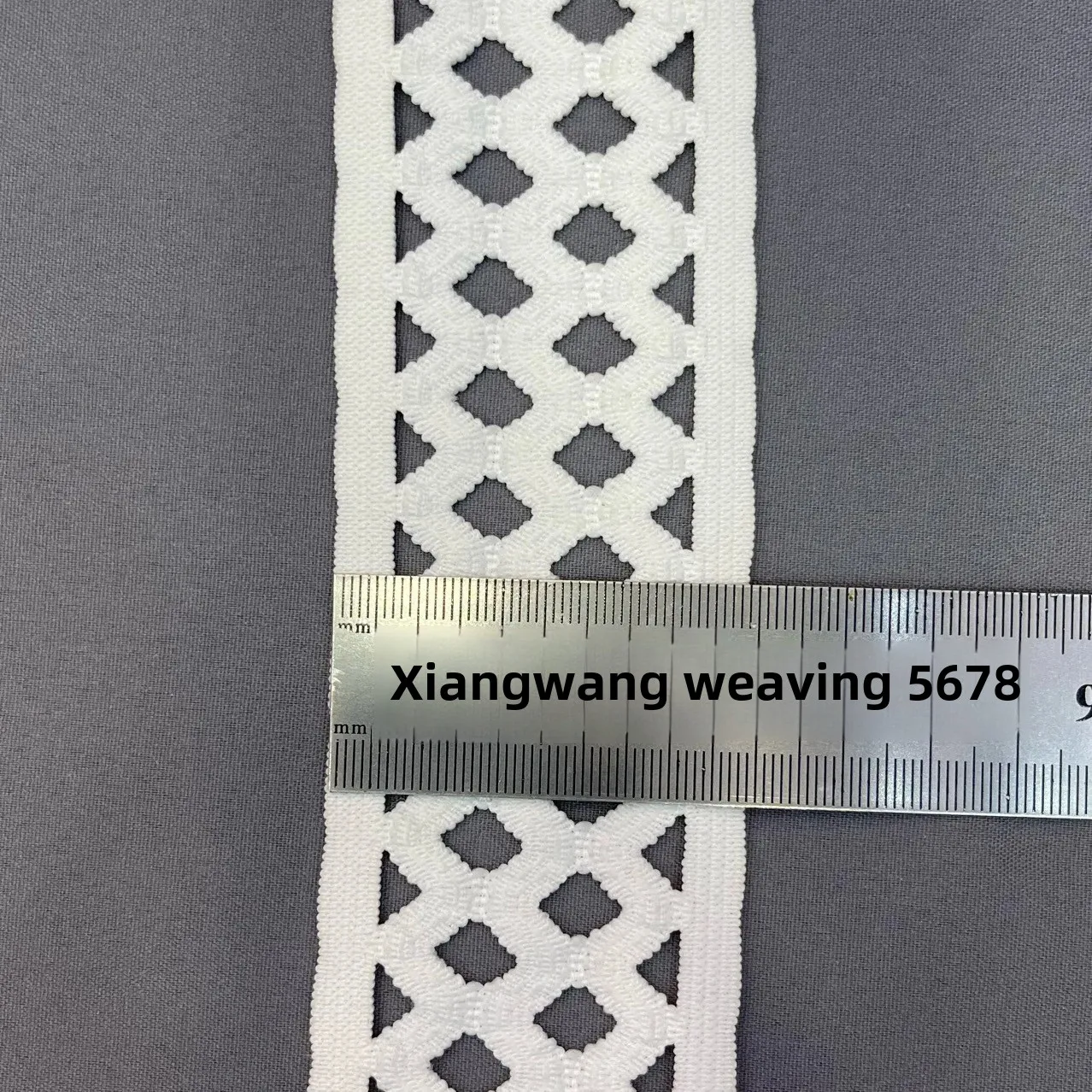 Black White Elastic Mesh Grid Sparse Rubber Band Dress Waist Headband Hollow Out Rubber Strip Clothing Accessories Elastic Band