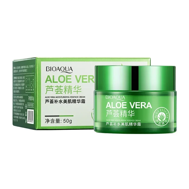 BIOAQUA Moisturizing and Hydration Essence Water Emulsion Cleaning Facial Cleanser Aloe Vera Skincare Series 2