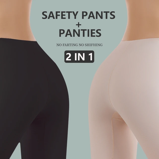 Flarixa High Waist Seamless Protective Shorts Women Ice Silk Safety Panties  Under the Skirt Tights Women Boyshorts Underwear - AliExpress