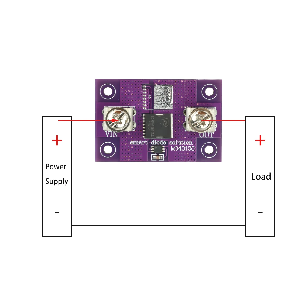 40a 60a Without Grounding, No Voltage Limitation, Ideal Diode Module, Anti Backflow And Anti Reverse Connection