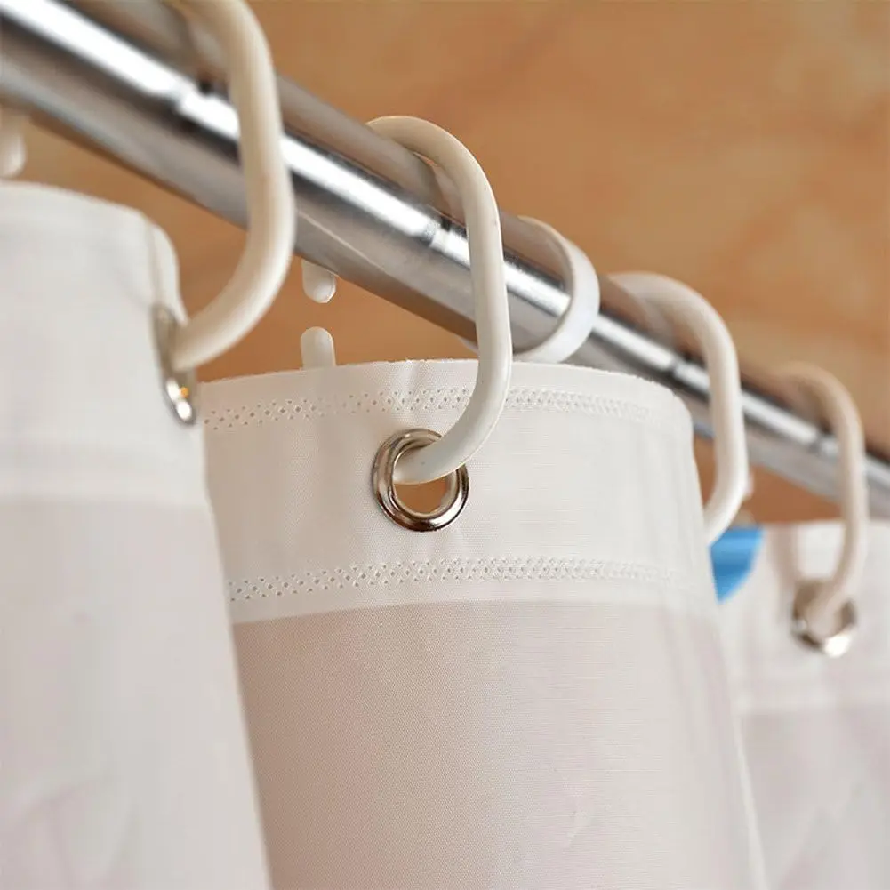 Seestern-Muschel Plastik-Duschvorhang - Wasserdichter Badezimmervorhang für Badewannen, Schimmelresistenter Badvorhang – Detail 2