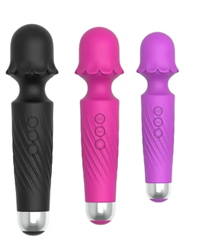 20 Modes Wireless Vibrator Wand Massager for Wholesale from 30 pieces 20 Modes Wireless Vibrator Wand Massager for Women Clitoris Stimulator for Muscle Adults USB Rechargeable MS