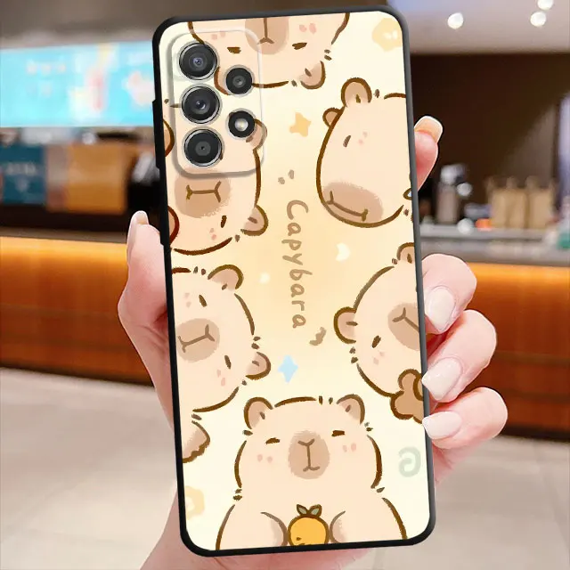 Adorable Cartoon Capybara Silicone Phone Case