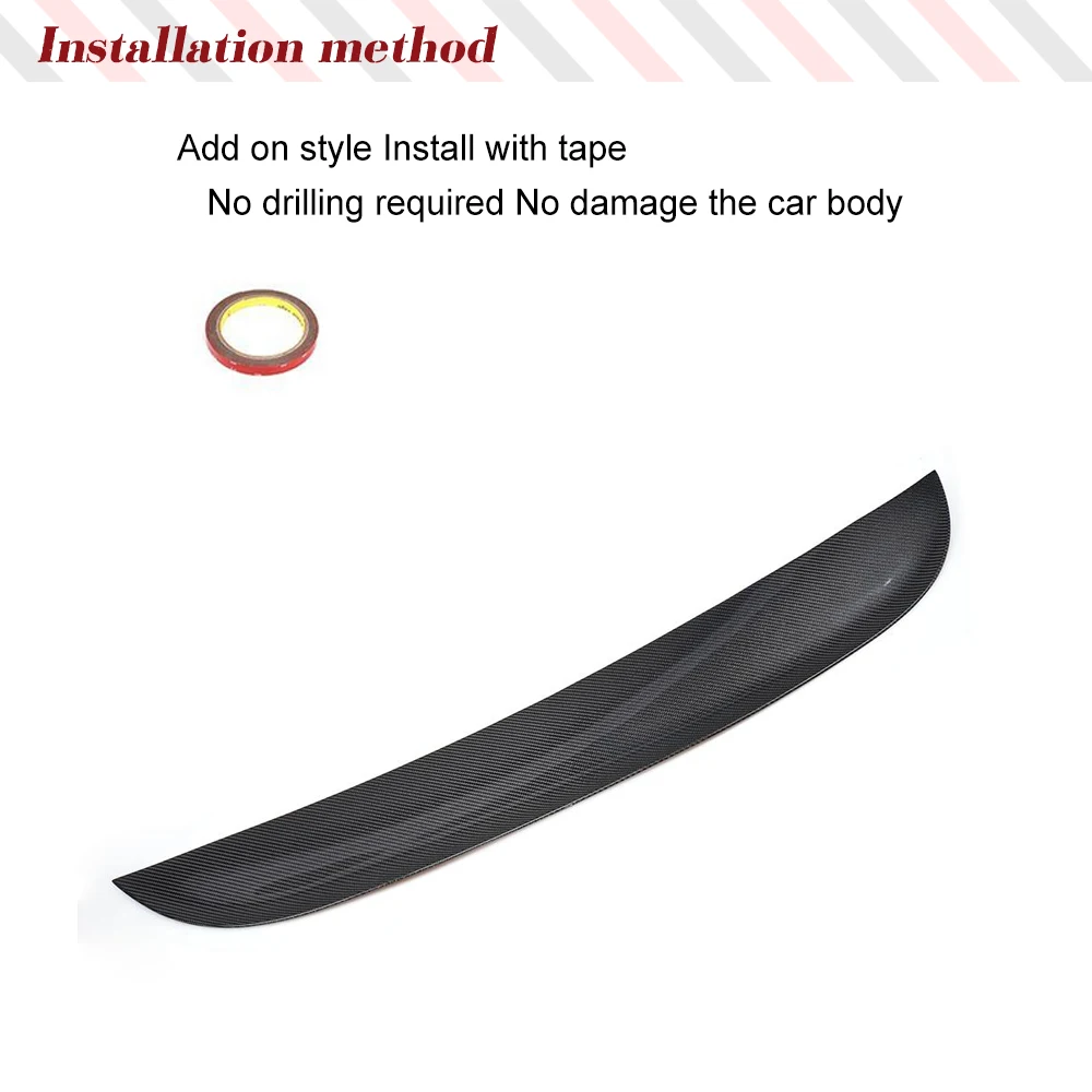 Auto Baule Posteriore Lip Spoiler Ala per Porsche Panamera 2014 2016 In Fibra di Carbonio Baule Posteriore Becco Duckbill Spoiler Labbro Boot Ala No 2015 - immagine 5