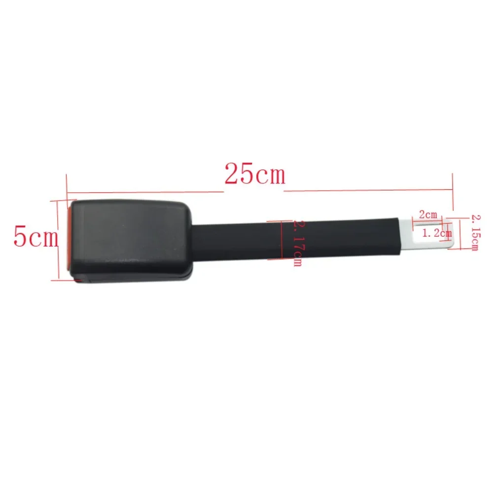 25CM high elasticity auto accessories safety supplies adjustable car seat belt extender buckle for 21mm locking tab durable