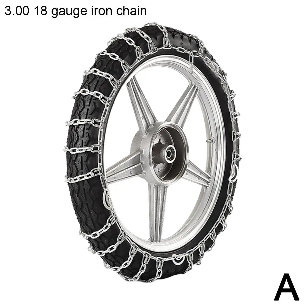 Universal Motorcycle Scooter Anti-skid Chain Breaking Ice Design Snow Encrypted Tire Bold Anti-slip T1E1 30017