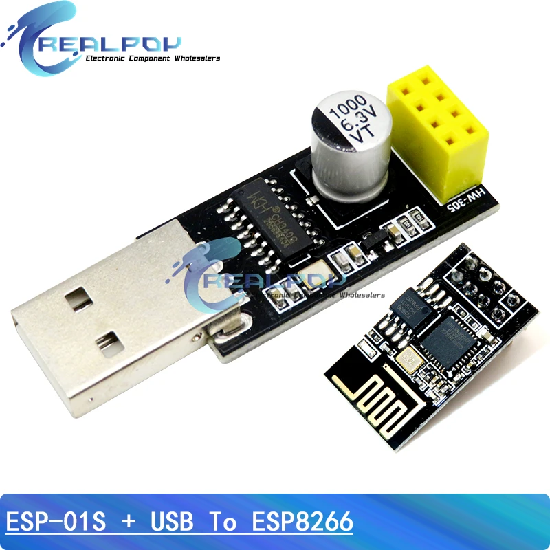 ตัวเลือกสินค้า อะแดปเตอร์โปรแกรม ESP8266 ไร้สาย USB CH340G
