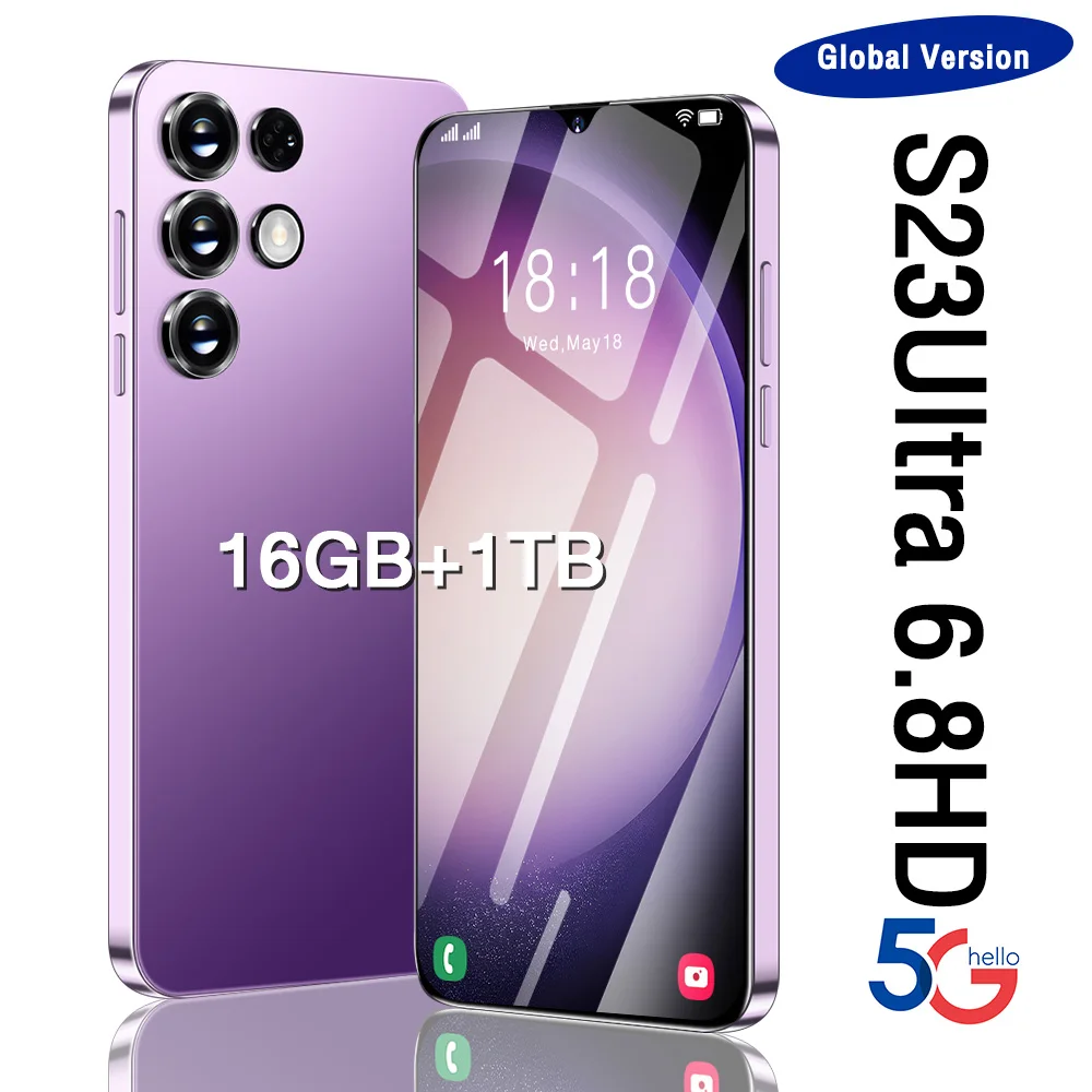

Смартфон S23, 2023 дюйма, 6,8 мАч, 16 ГБ + 1 ТБ, Android