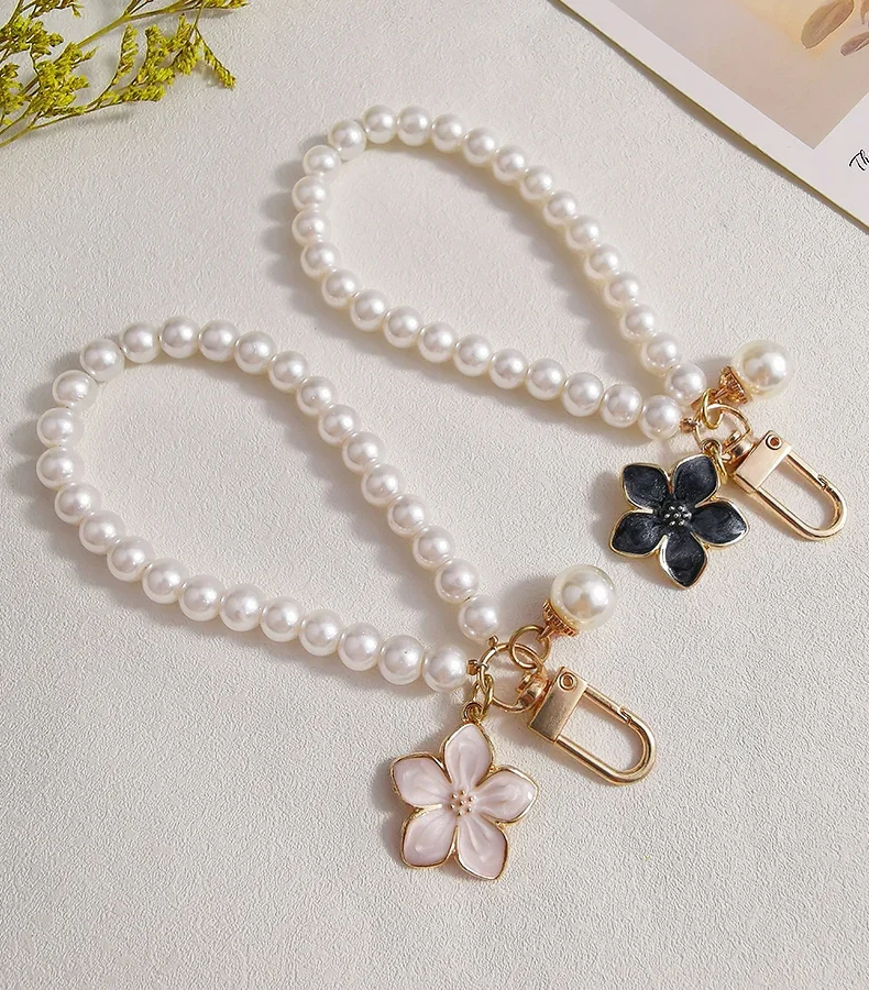 キーホルダー・キーリング [RAIVE] Cheryl Beads Pearl Charm Amazon.com: SZYDD Handmade Pearls Beaded Keychain Cherries