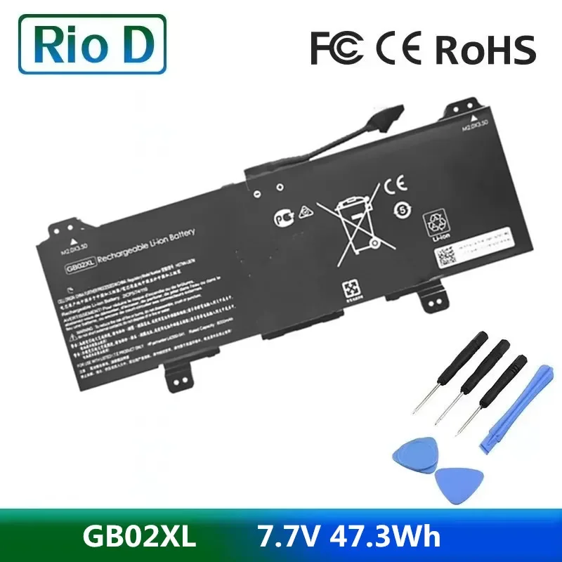 

Новая аккумуляторная батарея для ноутбука HP HSTNN-IB8W CHROMEBOOK X360 11 G2 EE L42550-2C1 GB02XL 7,7 V 47.3Wh
