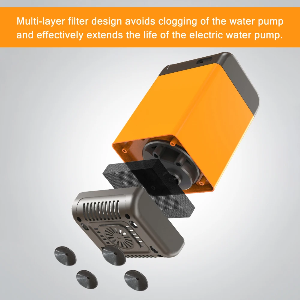 Outdoor Electric Shower Pump USB Rechargeable Waterproof Sprinkler Head for Camping Travel Pet Watering