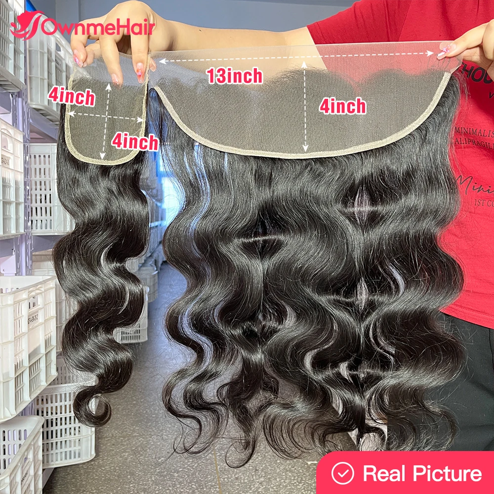 Body Wave 4x4 5x5 13x4 Lace Frontal Closure Only Human Hair Vietnamese Hair Lace Frontal Closure Pre Plucked Natural Hairline