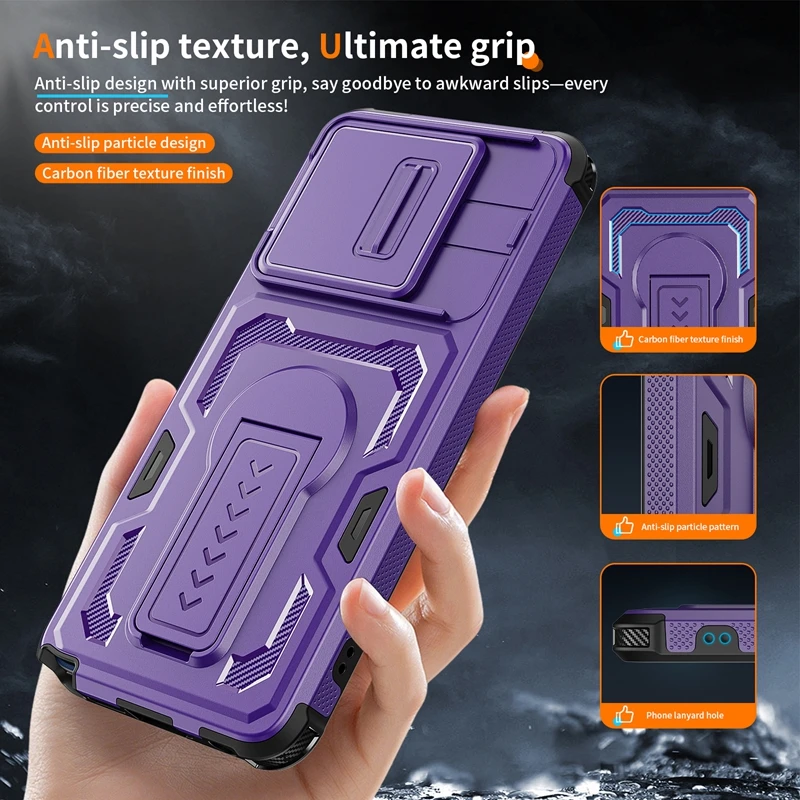 Heavy Duty Lens Protector Case with Kickstand