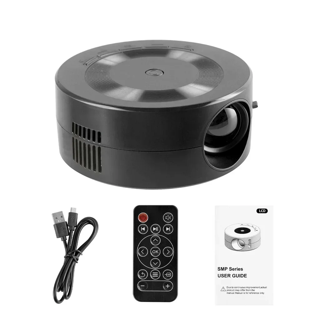 YT200 LED Mobile Video Mini Projector Home Theater Media Player Kids Gift Cinema Wired Same Screen Projector Home Theater Projec