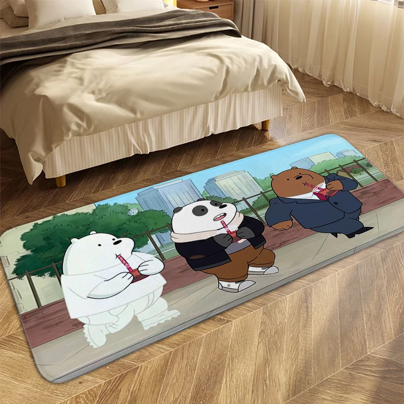 

Bear Lovely Carpet for Bedroom Home Entrance Mats Washable Non-slip Kitchen Living Room Bathroom Rug Doormat Entrance Door