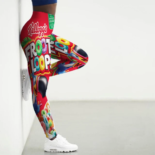 Sport Leggings Women 3D Snacks Printed Tights Yoga Pants Gym Clothing Femme Seamless Leggings for Female Leginsy Damskie Push Up 3