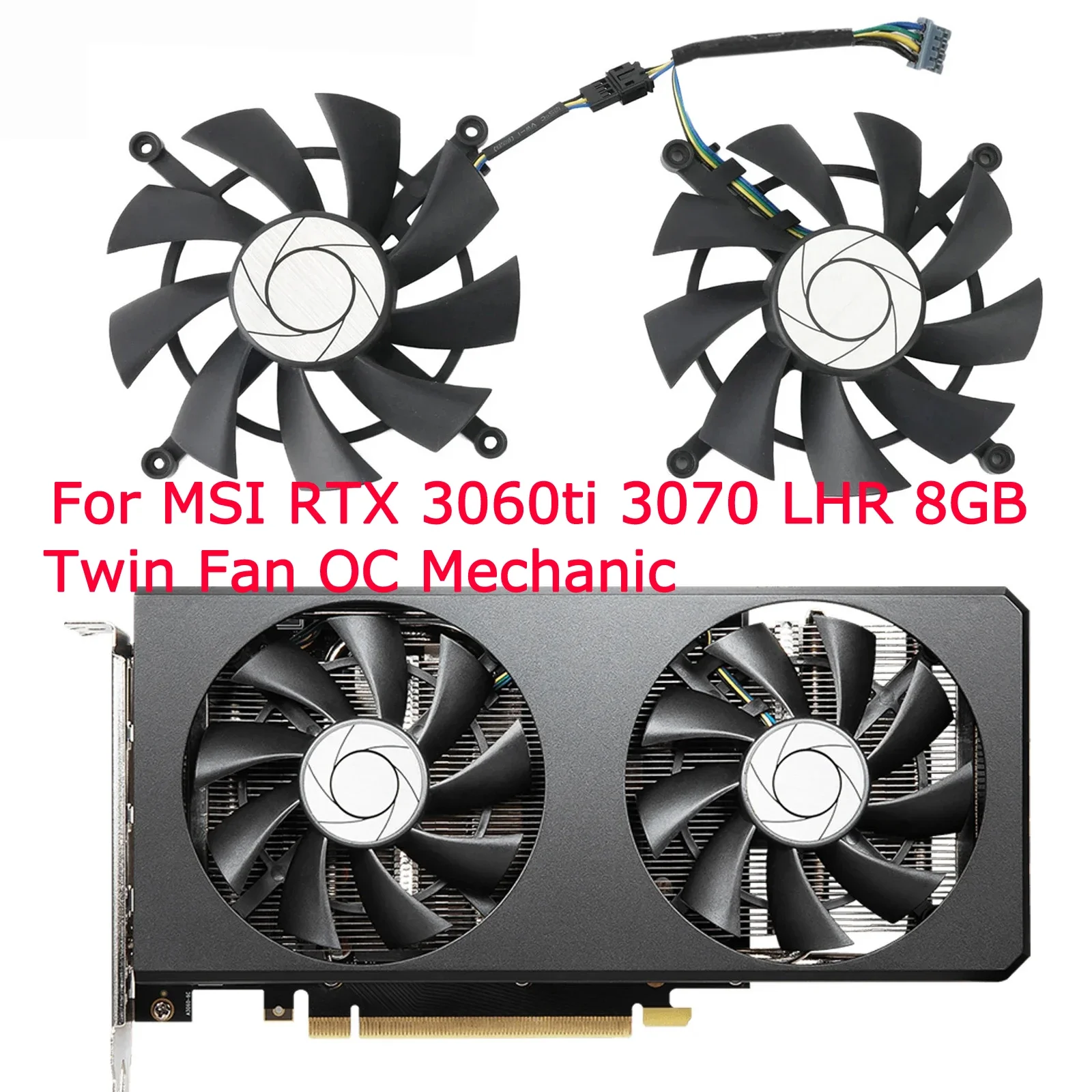 Oc 8gb Msi Rtx 3060 Ti Twin Fan Oc 2Pcs/Set,Graphics Card Fan 