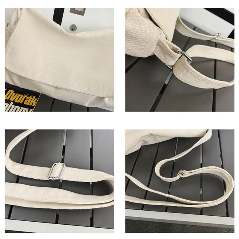 Shoulder Bag Large Capacity Bags for Girl Boy Multi-purpose Canvas Bag