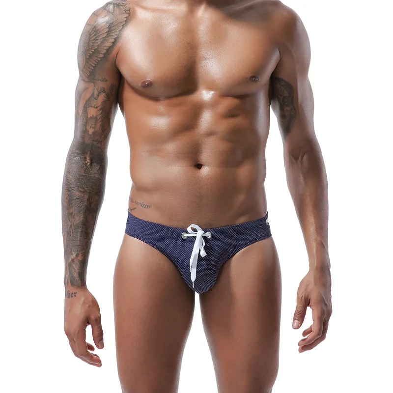 Sexy Solid Bikini Swimwear Men Swim Briefs Gay Mens Swimsuit Swimming Suit Sunga Beach Surfing Water Sport Wear Man Bath Short swim trunks