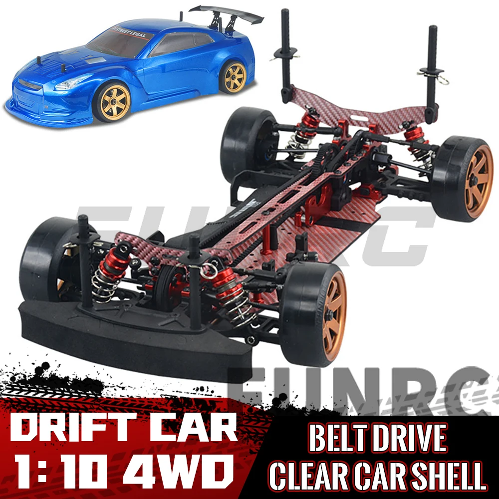 ALU & CARBONE Cadre 1:10 4x4 Front Motor RC Drift kit voiture pour ZD RC Drift Voiture 