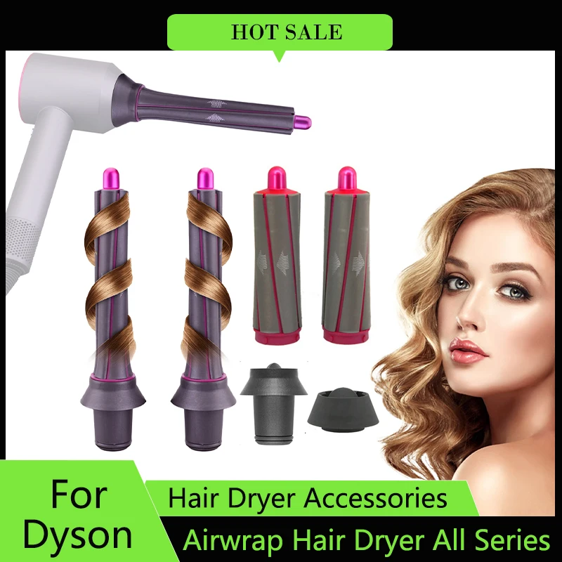 Per Dyson Airwrap Asciugacapelli Hot Comb Accessori Set Barili Lunghi Rullo Ferro Arricciacapelli Piastra Per Capelli Parti Dello Strumento Di Styling