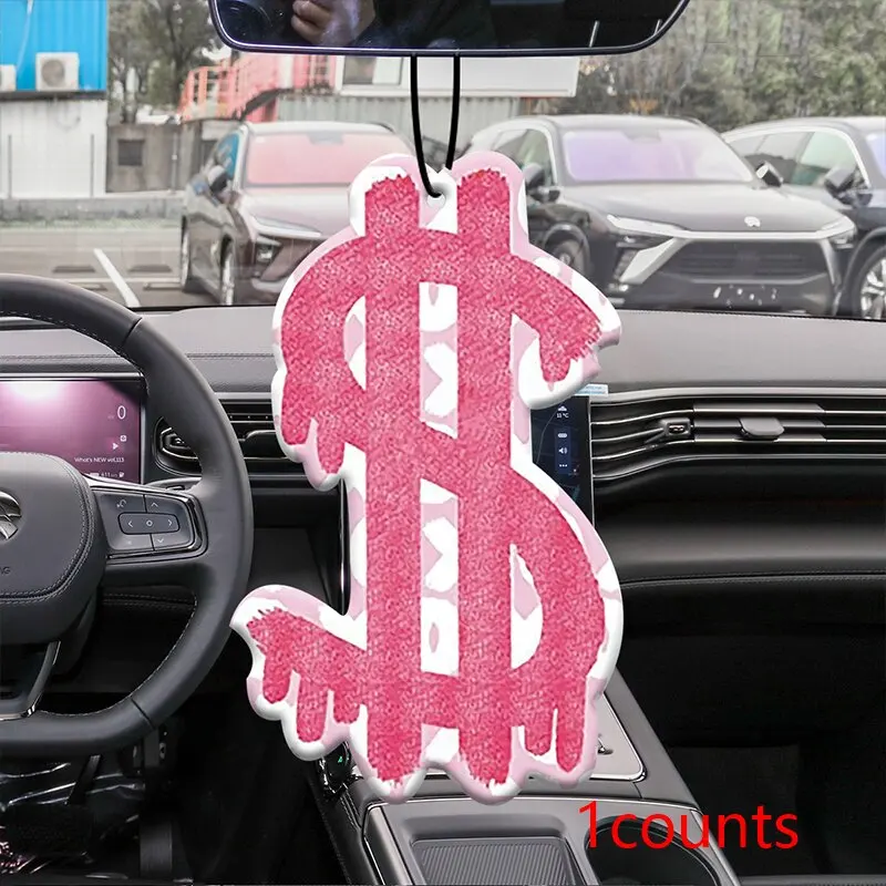 Freesia & English Pear Scented Pink Car Fragrance Tablets - Long-Lasting Air Freshener & Deodorizer