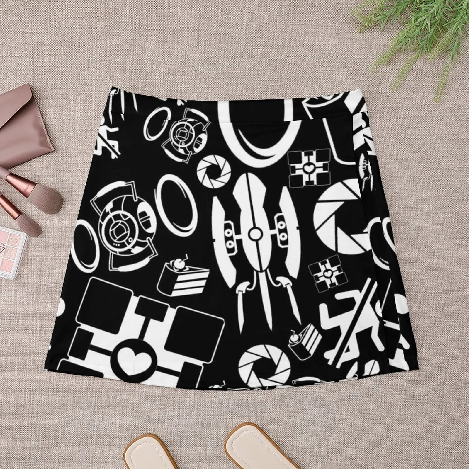 Portal Pattern Mini Skirt Female dress modest skirts for women elegant party dresses for women 2024 korean style clothing