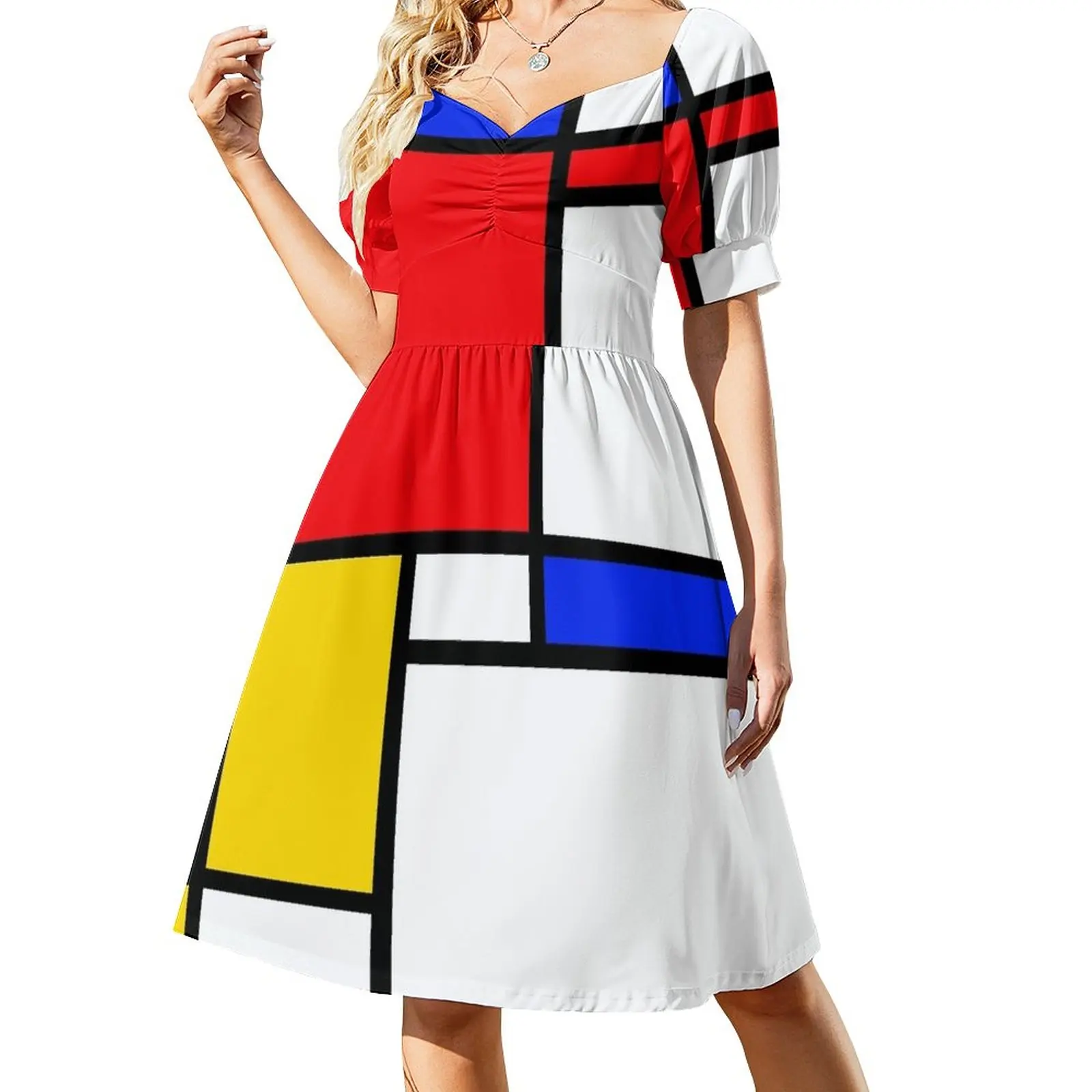 

Mondrian Dress prom dress beach dresses women's clothing korea stylish