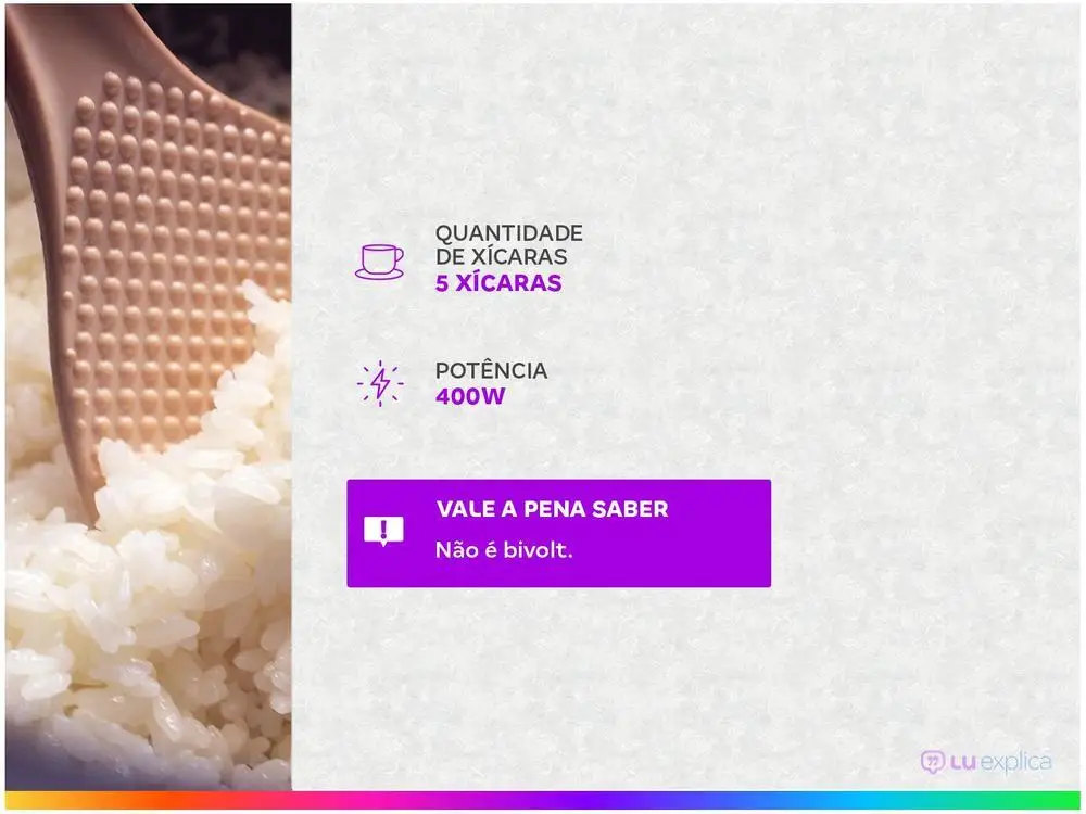 Panela de Arroz Elétrica Mondial Bianca Rice - 220V 2