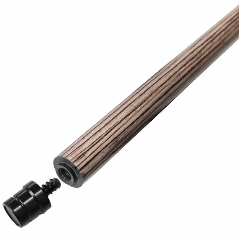 Customized Carbon Fiber Billiard Shaft Wood Pattern Black Technology Low Deflection Extra Spare Shaft for Pool Cue Stick billiard shaft