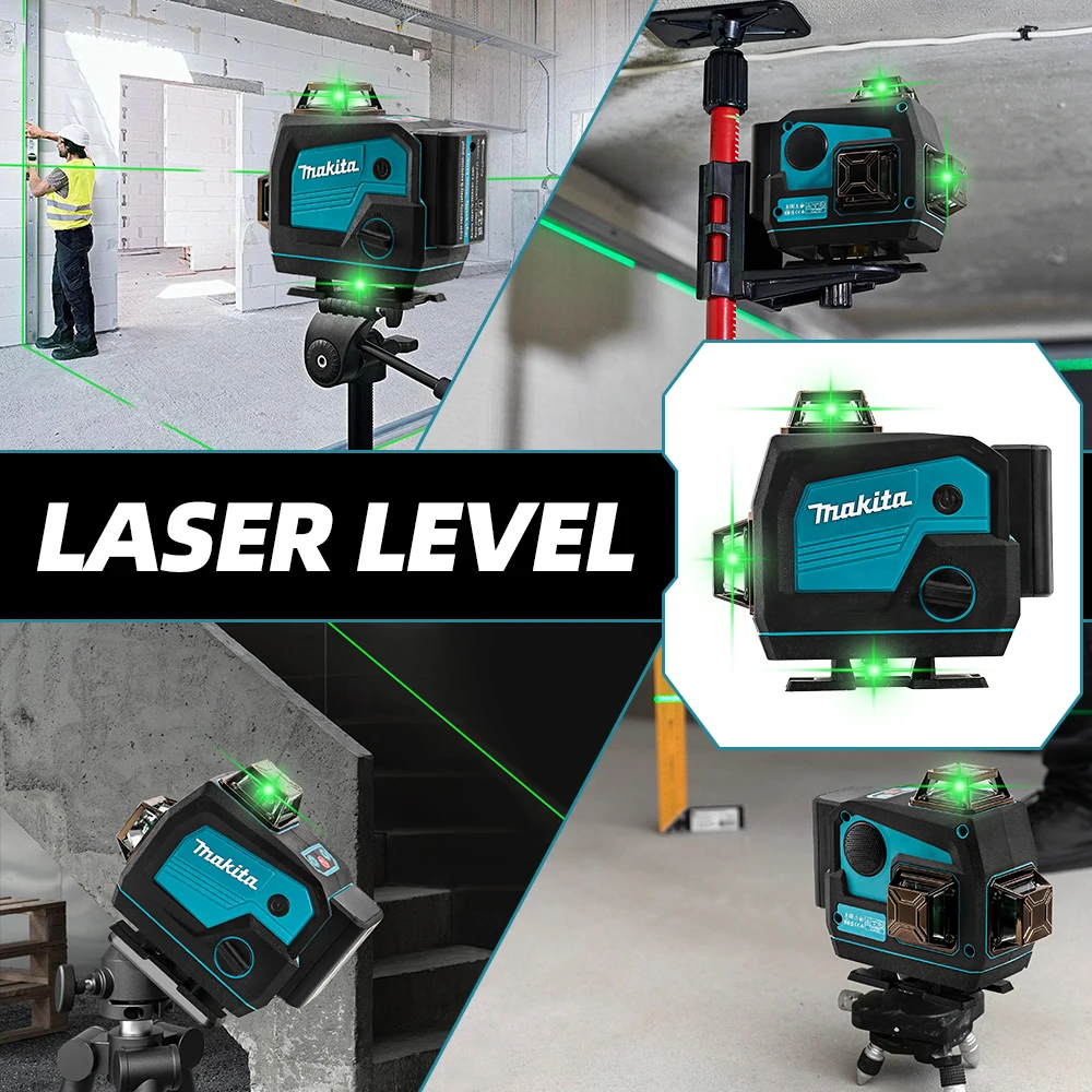 Makita 16 Lines Laser Level Horn Function With Bluetooth Audio Self-leveling