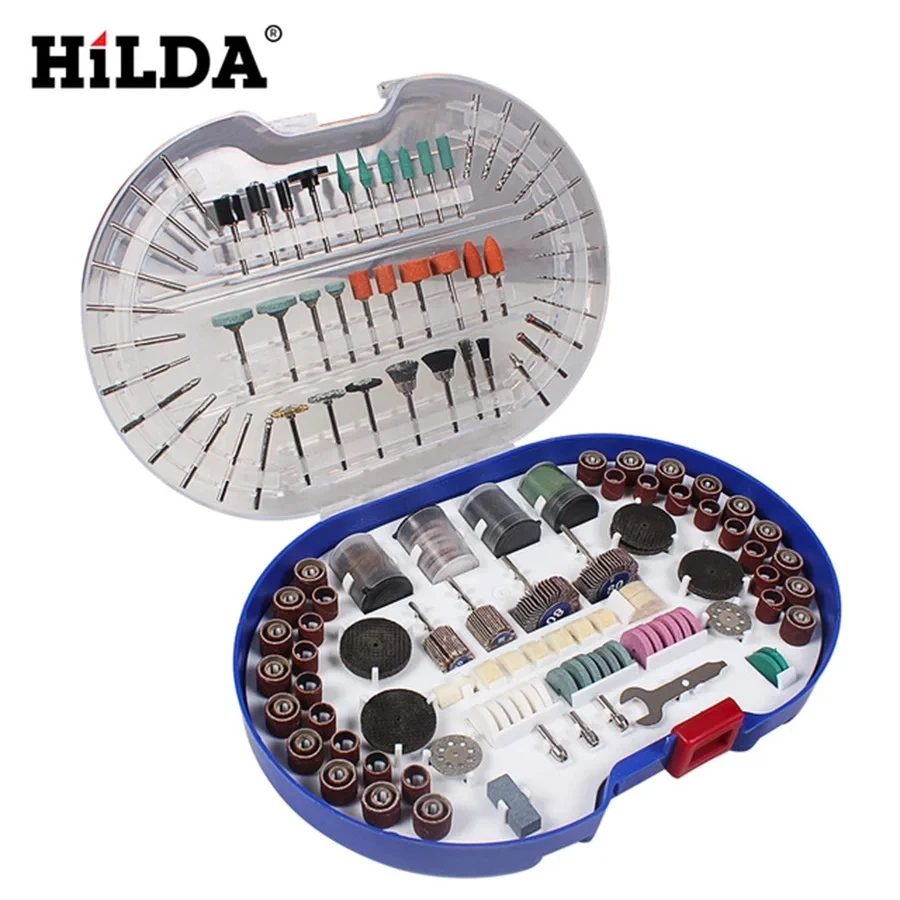 HILDA Drehwerkzeug-Zubehör für einfaches Schneiden, Schleifen, Schnitzen und Polieren, Werkzeugkombination für Hilda Dremel – Detail 3