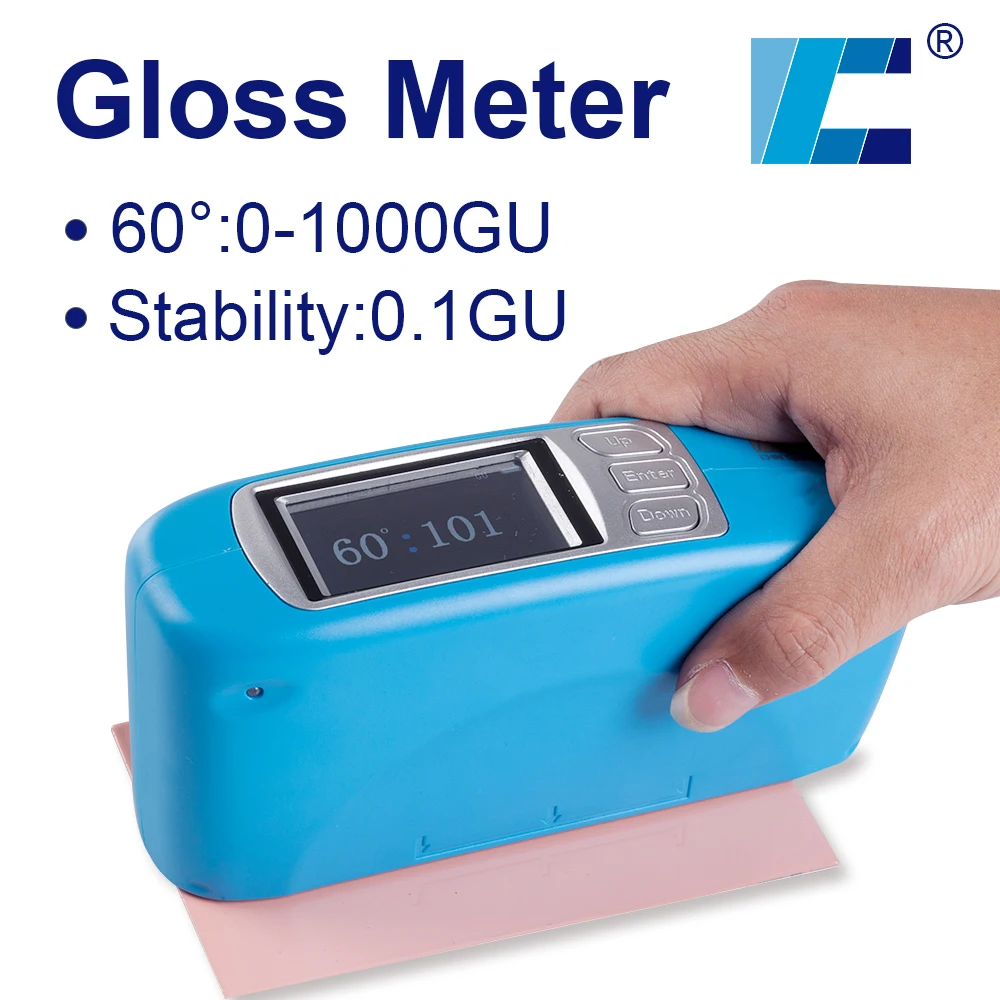 Single Angle Gloss Meter CS-300,High-Precision Surface Glossmeter Tester,0-1000GU,For Paint,Leather,Plastic,Metals,Ceramics,Tile