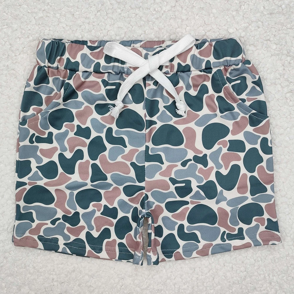 NEW Fashion Baby Boys Shorts Green Camo Summer Shorts Bottoms Boutique Kids Children Clothes Boys Bottoms Bulk boys shorts